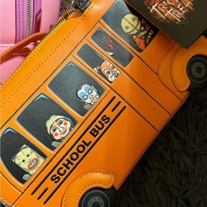 Loungefly Orange School Bus Bag